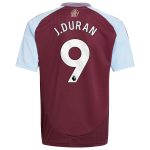 aston villa adidas home shirt 2024-25 – kids with j.duran 9 printing Collection | Aston Villa Football Kits and Shirts