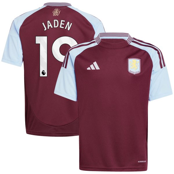 aston villa adidas home shirt 2024-25 – kids with jaden 19 printing Collection | Aston Villa Football Kits and Shirts