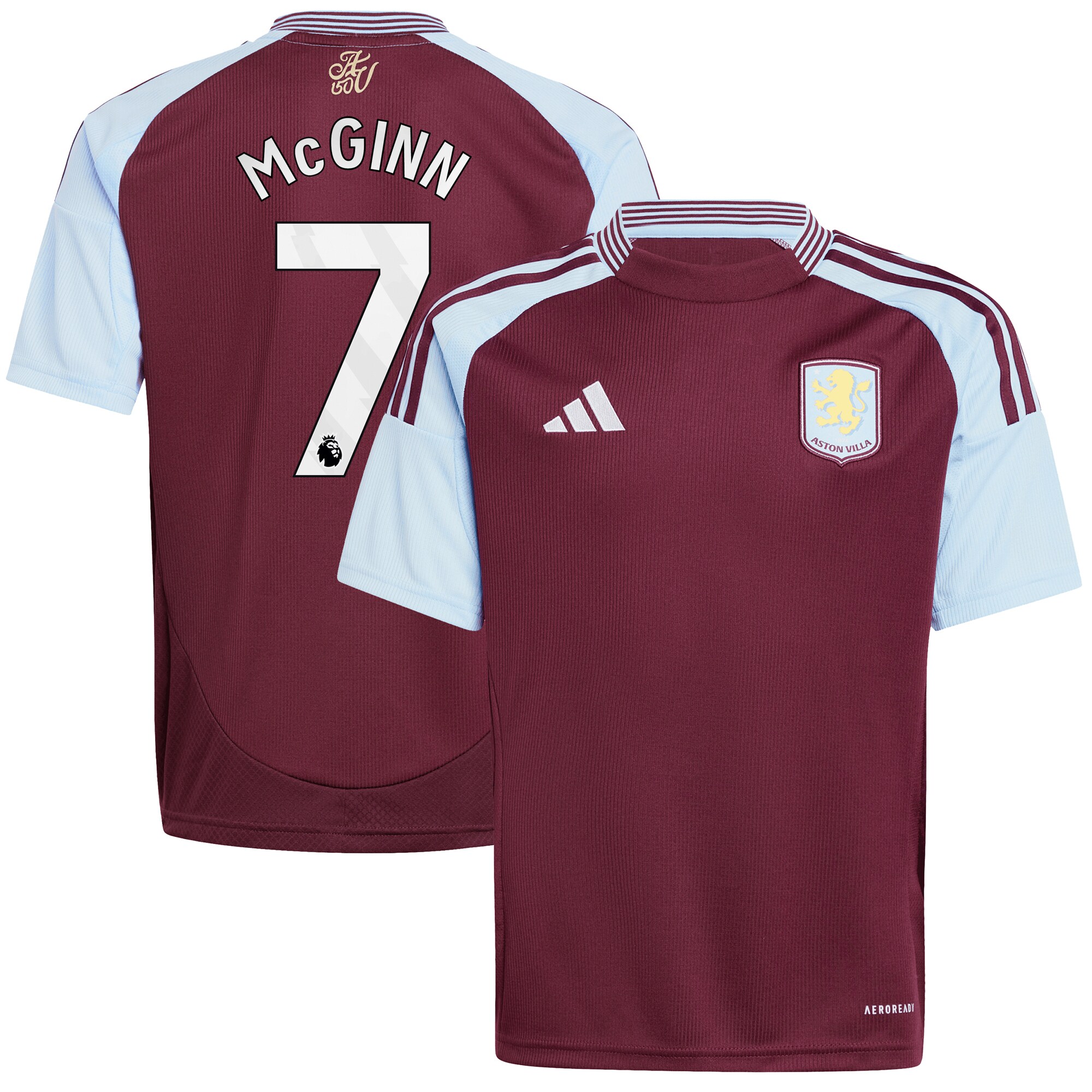 aston villa adidas home shirt 2024-25 – kids with john mcginn 7 printing Collection | Aston Villa Football Kits and Shirts