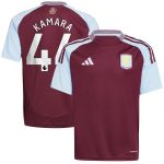 aston villa adidas home shirt 2024-25 – kids with kamara 44 printing Collection | Aston Villa Football Kits and Shirts