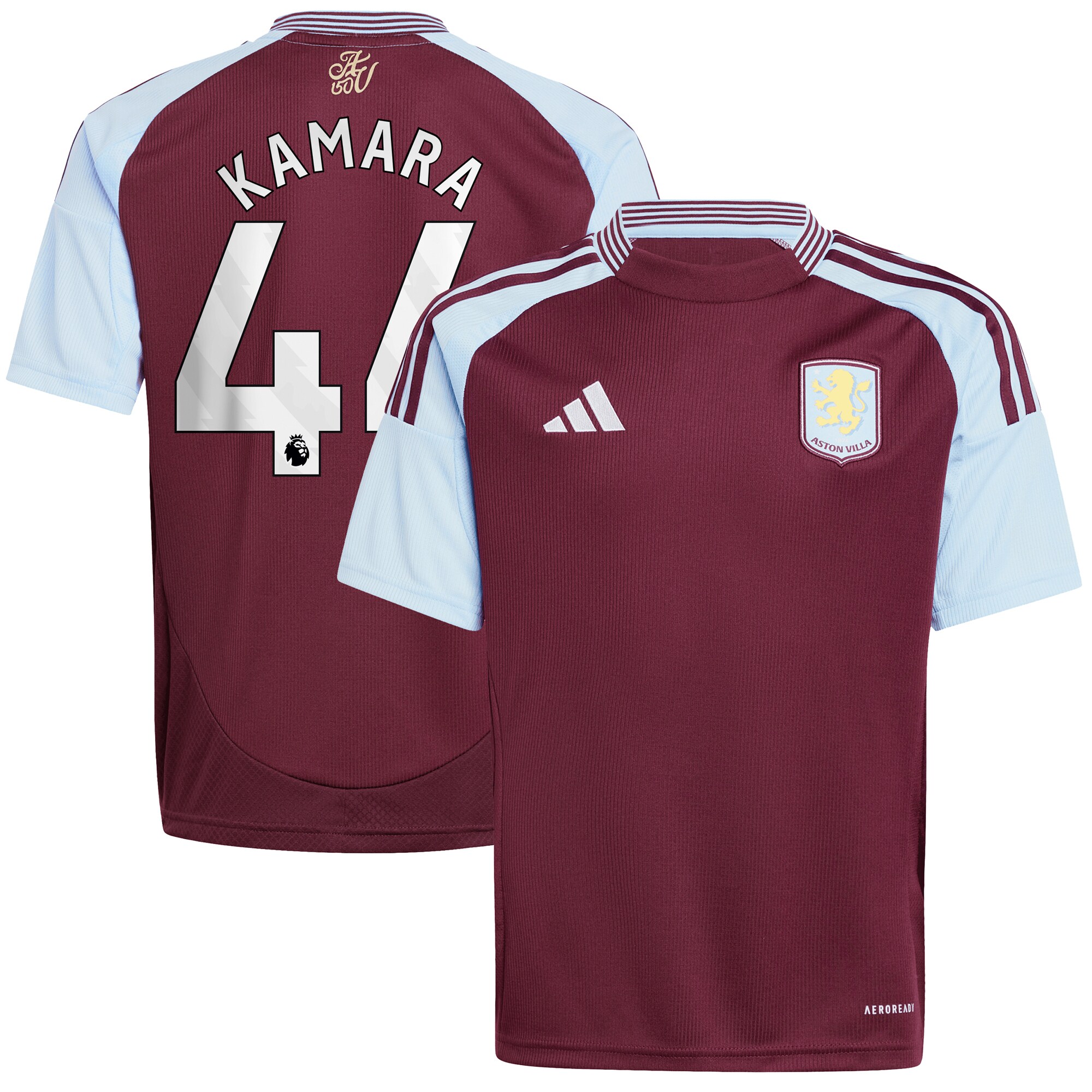 aston villa adidas home shirt 2024-25 – kids with kamara 44 printing Collection | Aston Villa Football Kits and Shirts