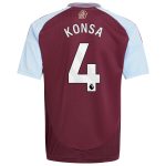 aston villa adidas home shirt 2024-25 – kids with konsa 4 printing Collection | Aston Villa Football Kits and Shirts