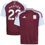aston villa adidas home shirt 2024-25 – kids with maatsen 22 printing Collection | Aston Villa Football Kits and Shirts