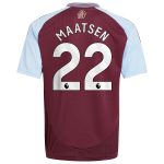 aston villa adidas home shirt 2024-25 – kids with maatsen 22 printing Collection | Aston Villa Football Kits and Shirts