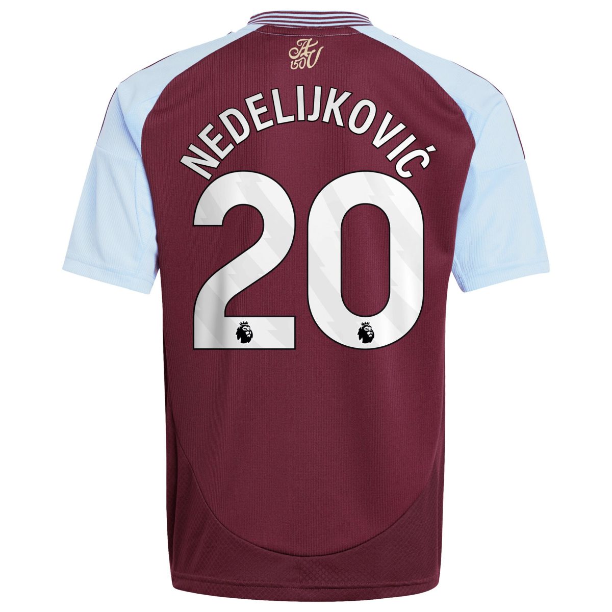 aston villa adidas home shirt 2024-25 – kids with nedeljković 20 printing Collection | Aston Villa Football Kits and Shirts