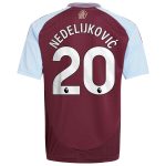 aston villa adidas home shirt 2024-25 – kids with nedeljković 20 printing Collection | Aston Villa Football Kits and Shirts
