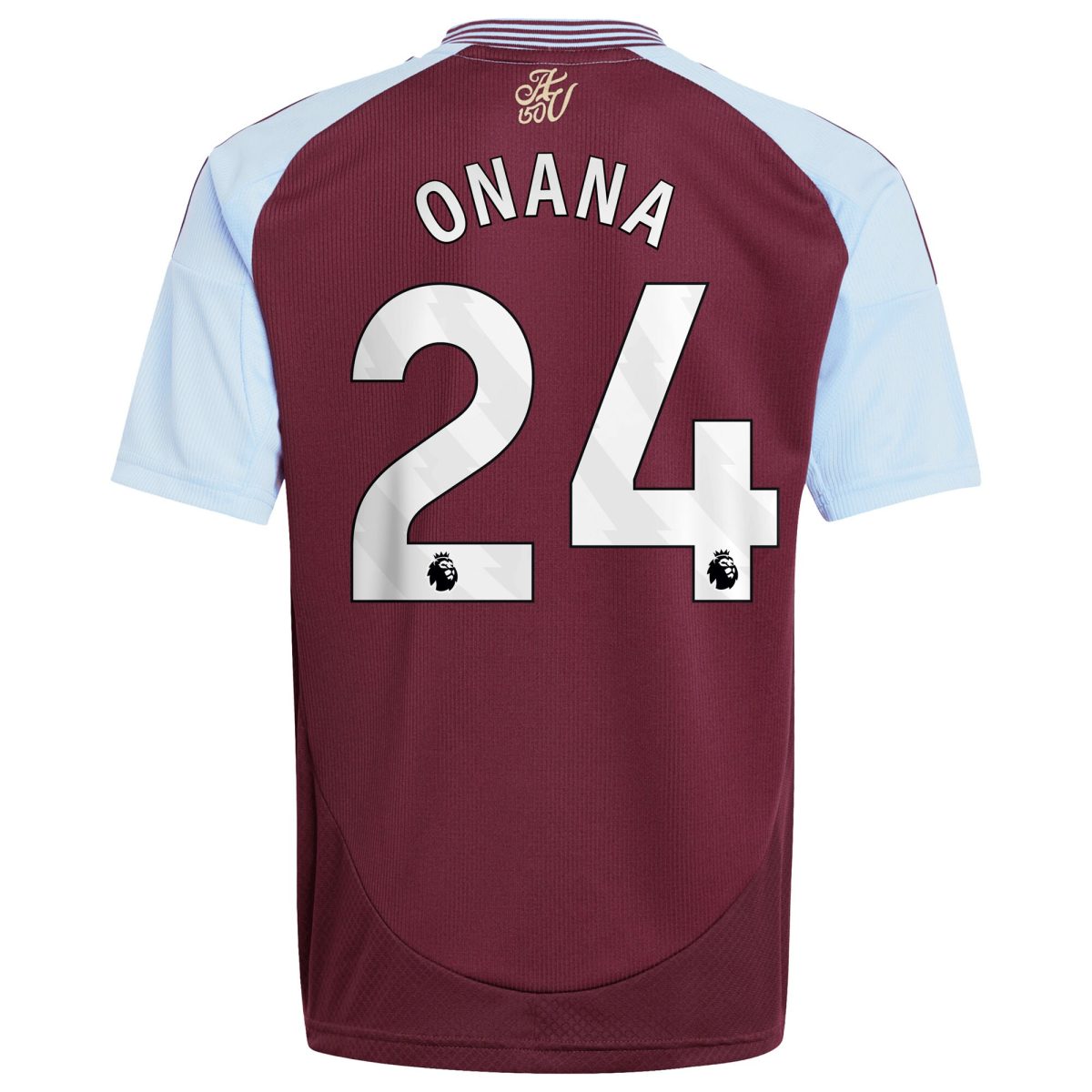 aston villa adidas home shirt 2024-25 – kids with onana 24 printing Collection | Aston Villa Football Kits and Shirts