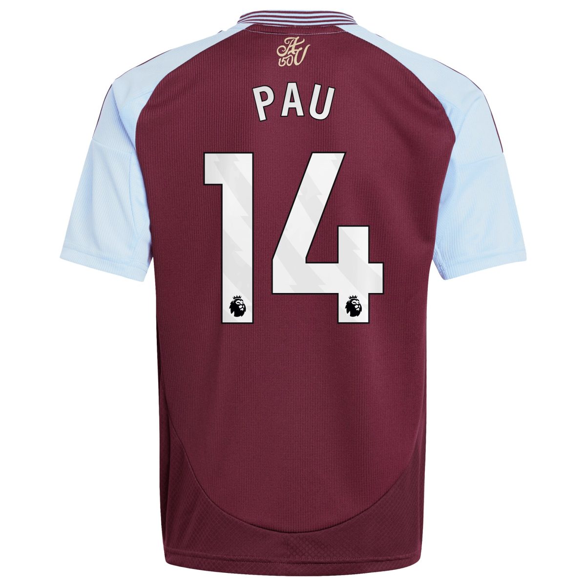 aston villa adidas home shirt 2024-25 – kids with pau 14 printing Collection | Aston Villa Football Kits and Shirts