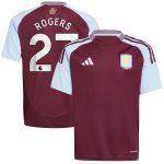 aston villa adidas home shirt 2024-25 – kids with rogers 27 printing Collection | Aston Villa Football Kits and Shirts