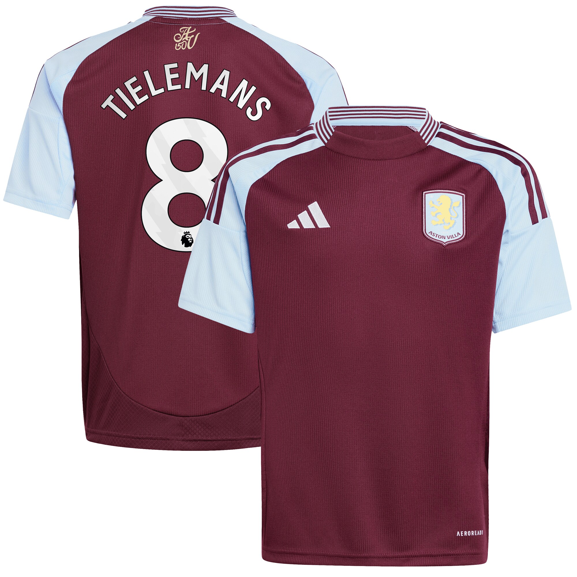 aston villa adidas home shirt 2024-25 – kids with tielemans 8 printing Collection | Aston Villa Football Kits and Shirts
