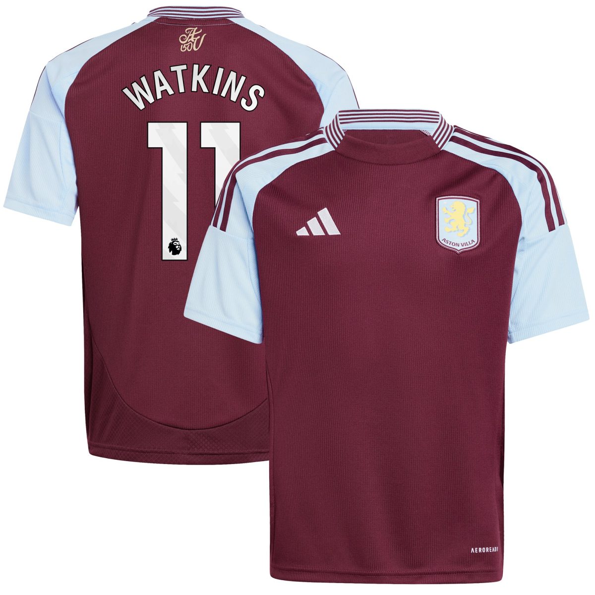 aston villa adidas home shirt 2024-25 – kids with watkins 11 printing Collection | Aston Villa Football Kits and Shirts