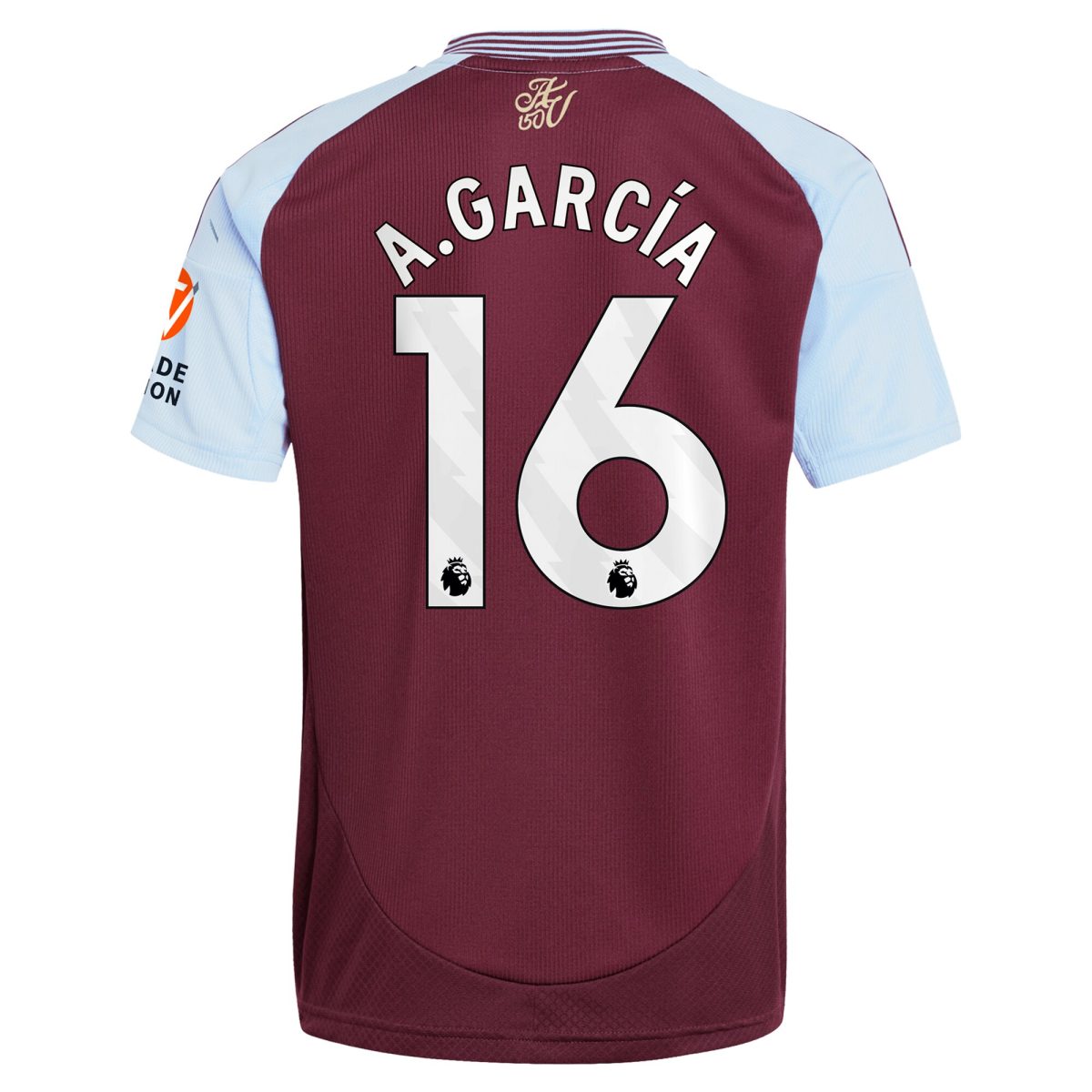 aston villa adidas home shirt 2024-25 with a.garcía 16 printing Collection | Aston Villa Football Kits and Shirts