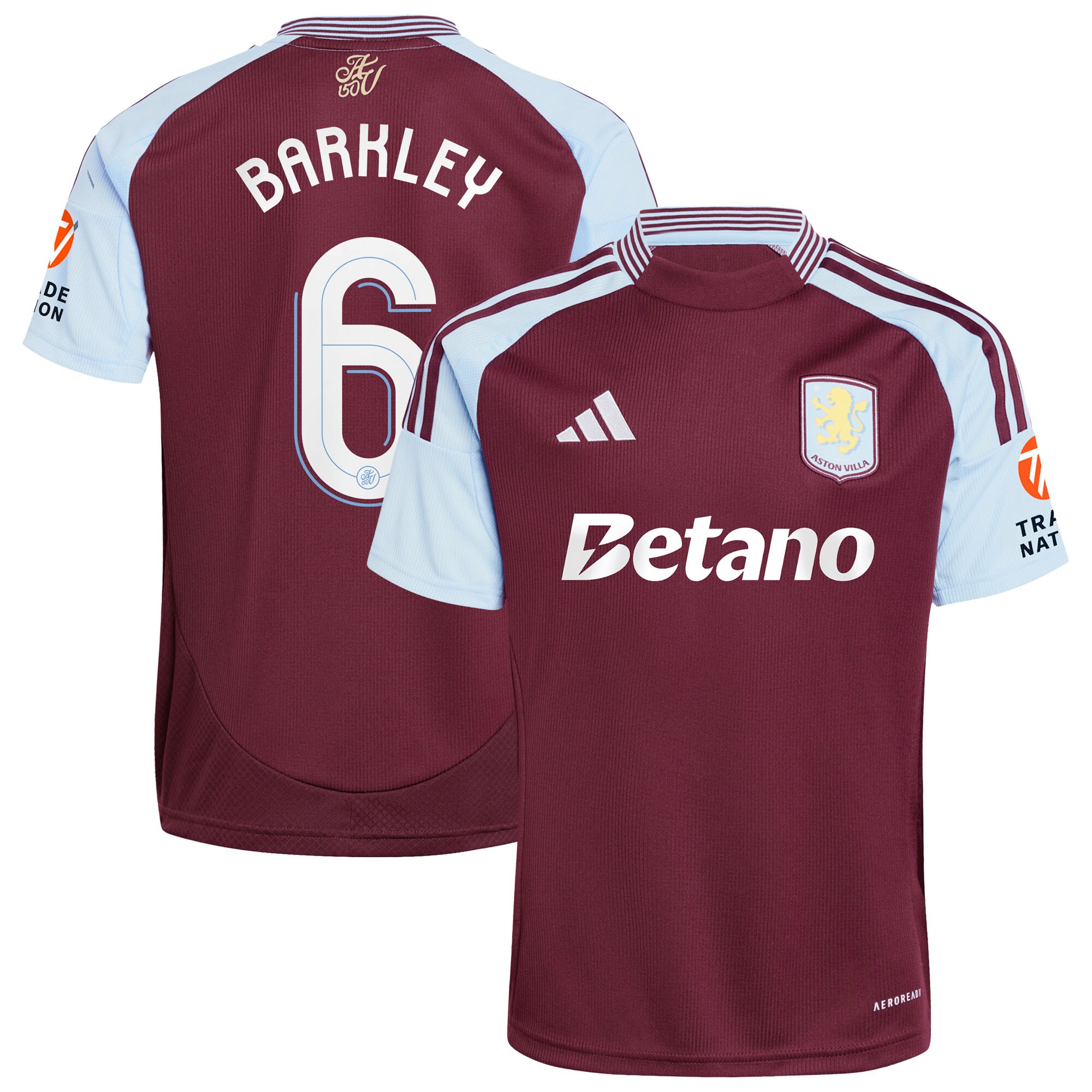 aston villa adidas home shirt 2024-25 with barkley 6 cup printing Collection | Aston Villa Football Kits and Shirts