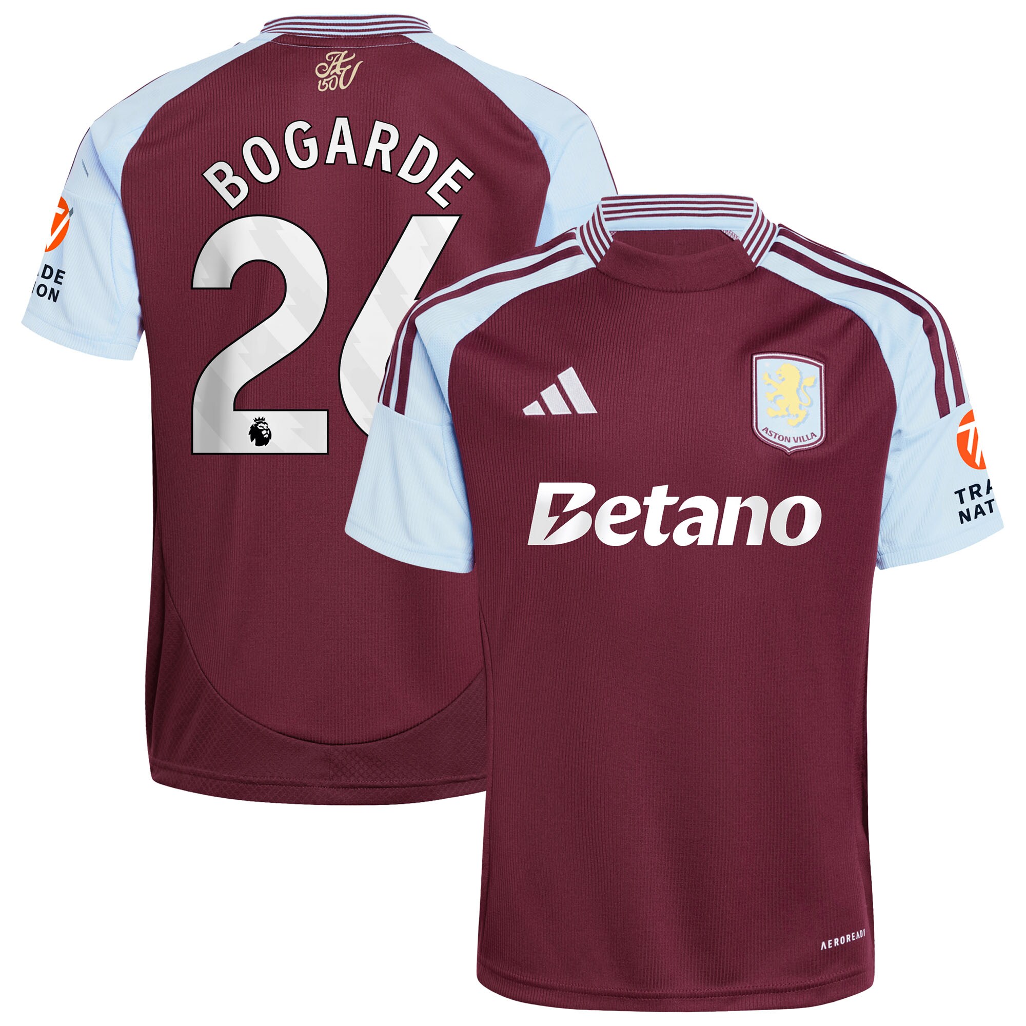 aston villa adidas home shirt 2024-25 with bogarde 26 printing Collection | Aston Villa Football Kits and Shirts
