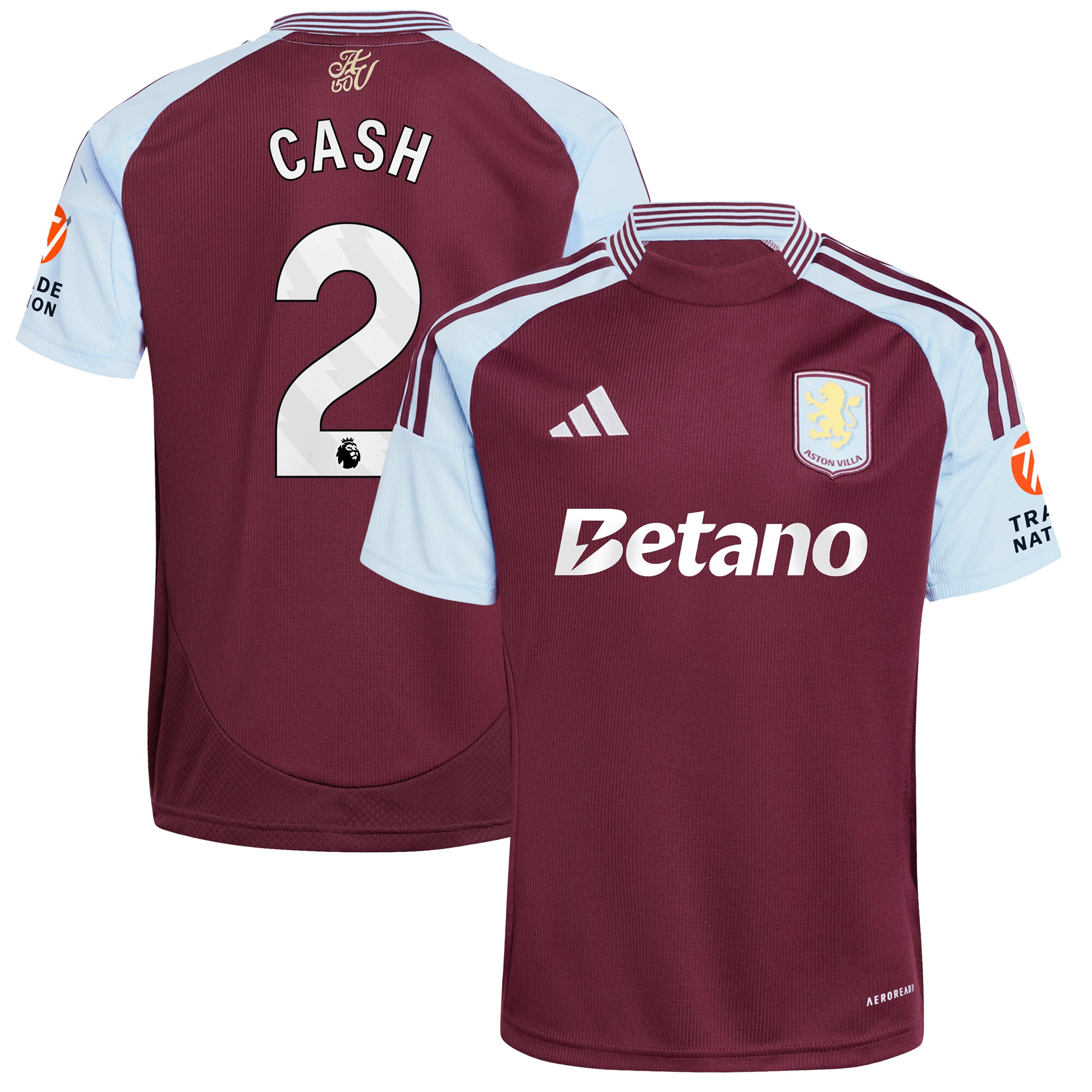 aston villa adidas home shirt 2024-25 with cash 2 printing Collection | Aston Villa Football Kits and Shirts