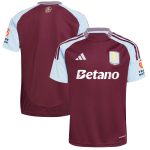 aston villa adidas home shirt 2024-25 with custom printing Collection | Aston Villa Football Kits and Shirts