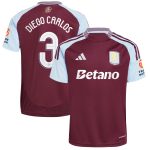 aston villa adidas home shirt 2024-25 with diego carlos 3 cup printing Collection | Aston Villa Football Kits and Shirts