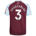 aston villa adidas home shirt 2024-25 with diego carlos 3 printing Collection | Aston Villa Football Kits and Shirts