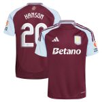 aston villa adidas home shirt 2024-25 with hanson 20 cup printing Collection | Aston Villa Football Kits and Shirts