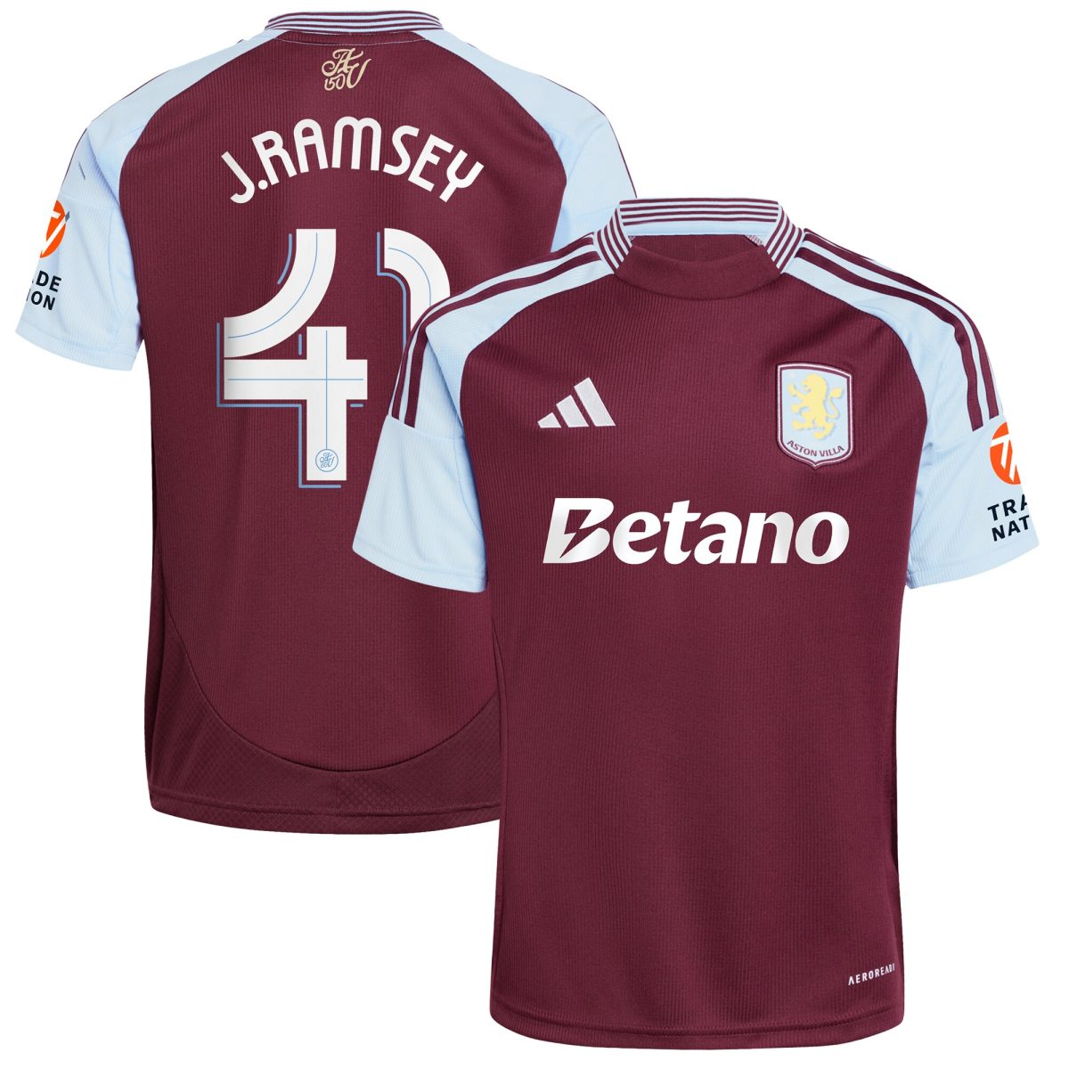 aston villa adidas home shirt 2024-25 with j. ramsey 41 cup printing Collection | Aston Villa Football Kits and Shirts