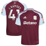 aston villa adidas home shirt 2024-25 with j. ramsey 41 printing Collection | Aston Villa Football Kits and Shirts