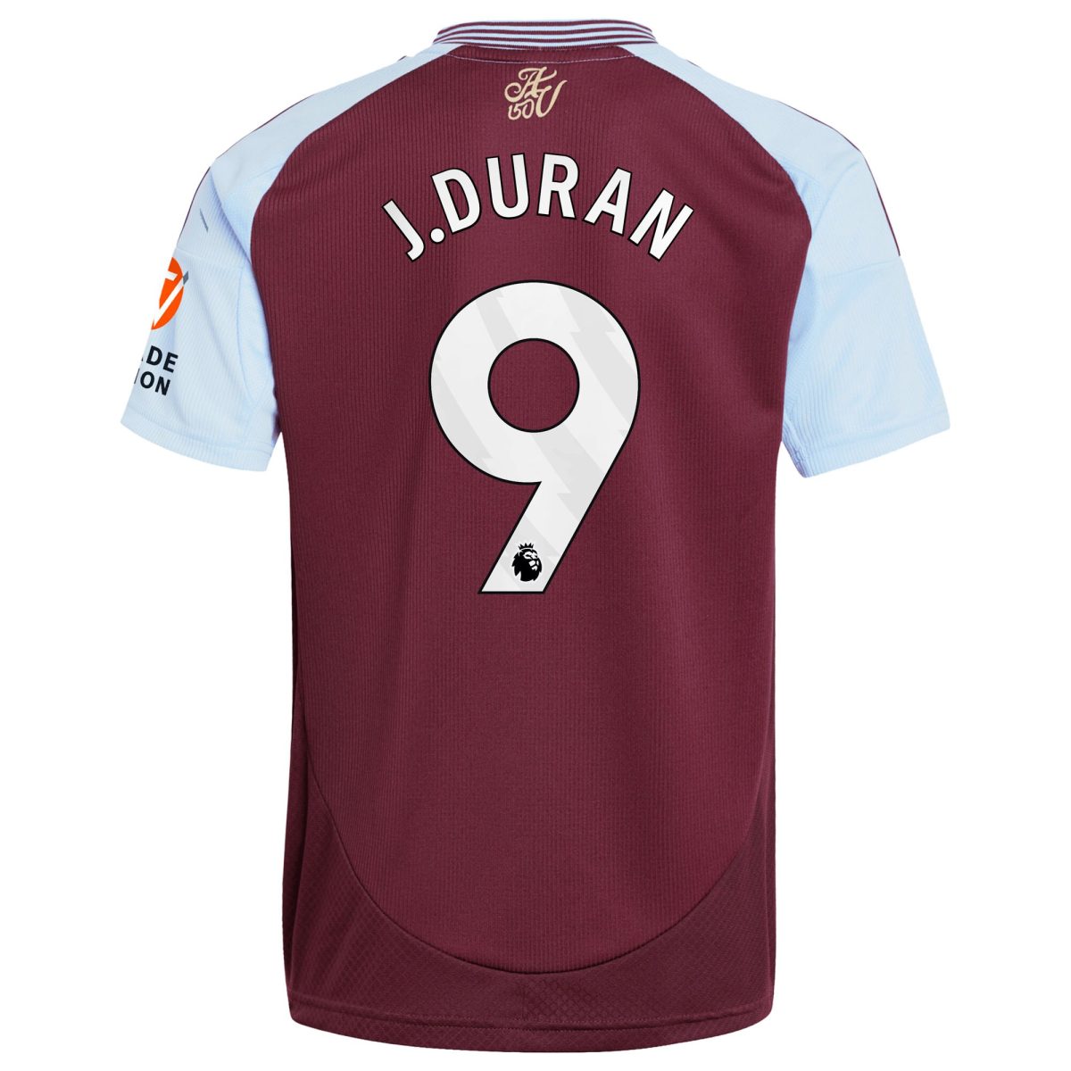 aston villa adidas home shirt 2024-25 with j.duran 9 printing Collection | Aston Villa Football Kits and Shirts