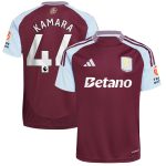aston villa adidas home shirt 2024-25 with kamara 44 printing Collection | Aston Villa Football Kits and Shirts