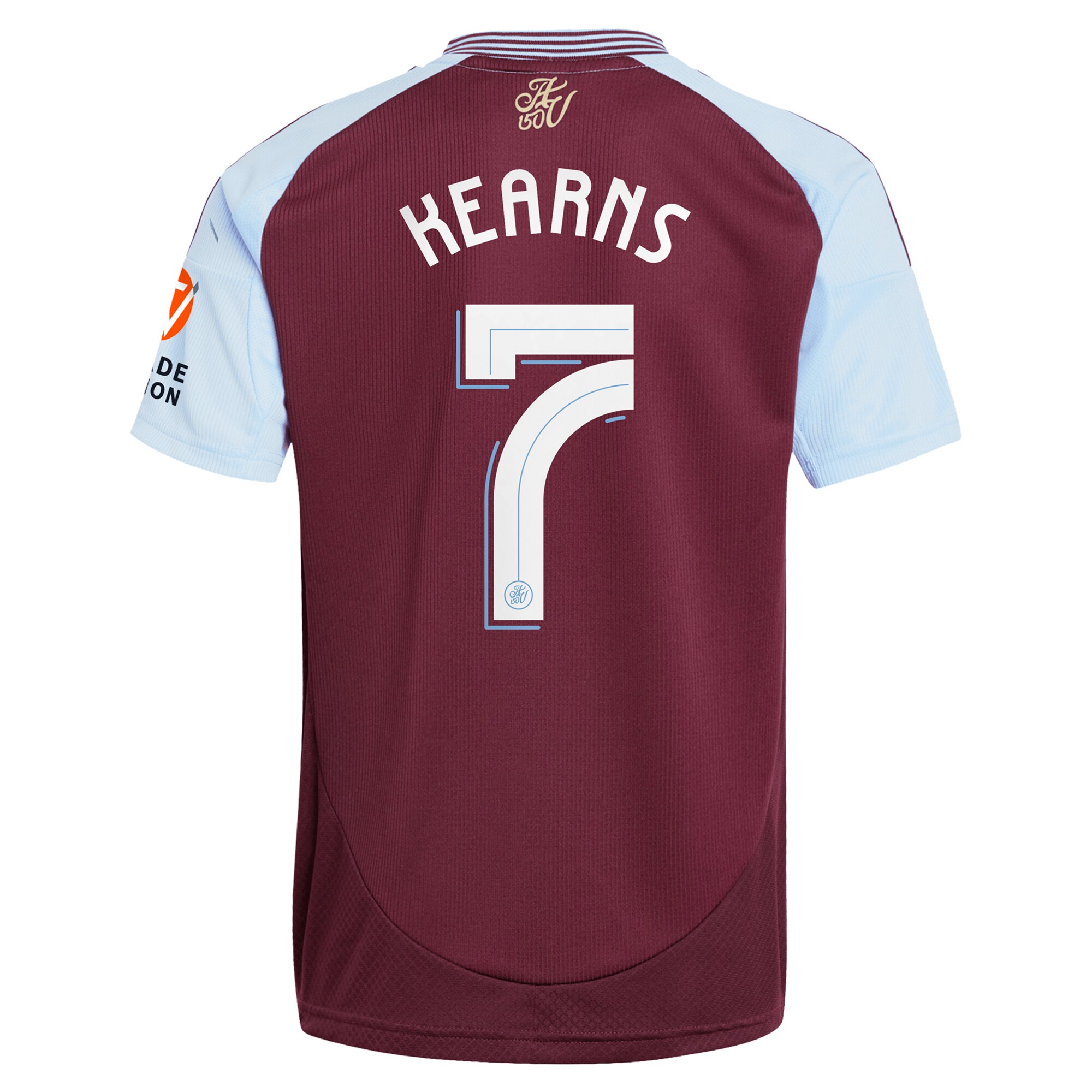 aston villa adidas home shirt 2024-25 with kearns 7 cup printing Collection | Aston Villa Football Kits and Shirts