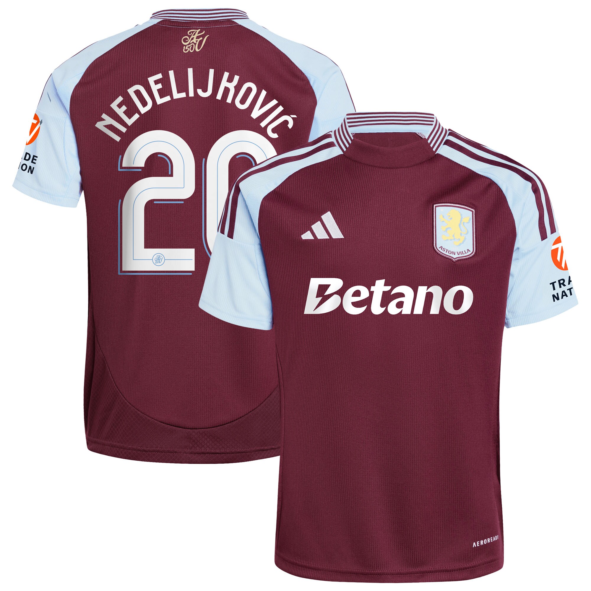 aston villa adidas home shirt 2024-25 with nedeljković 20 cup printing Collection | Aston Villa Football Kits and Shirts