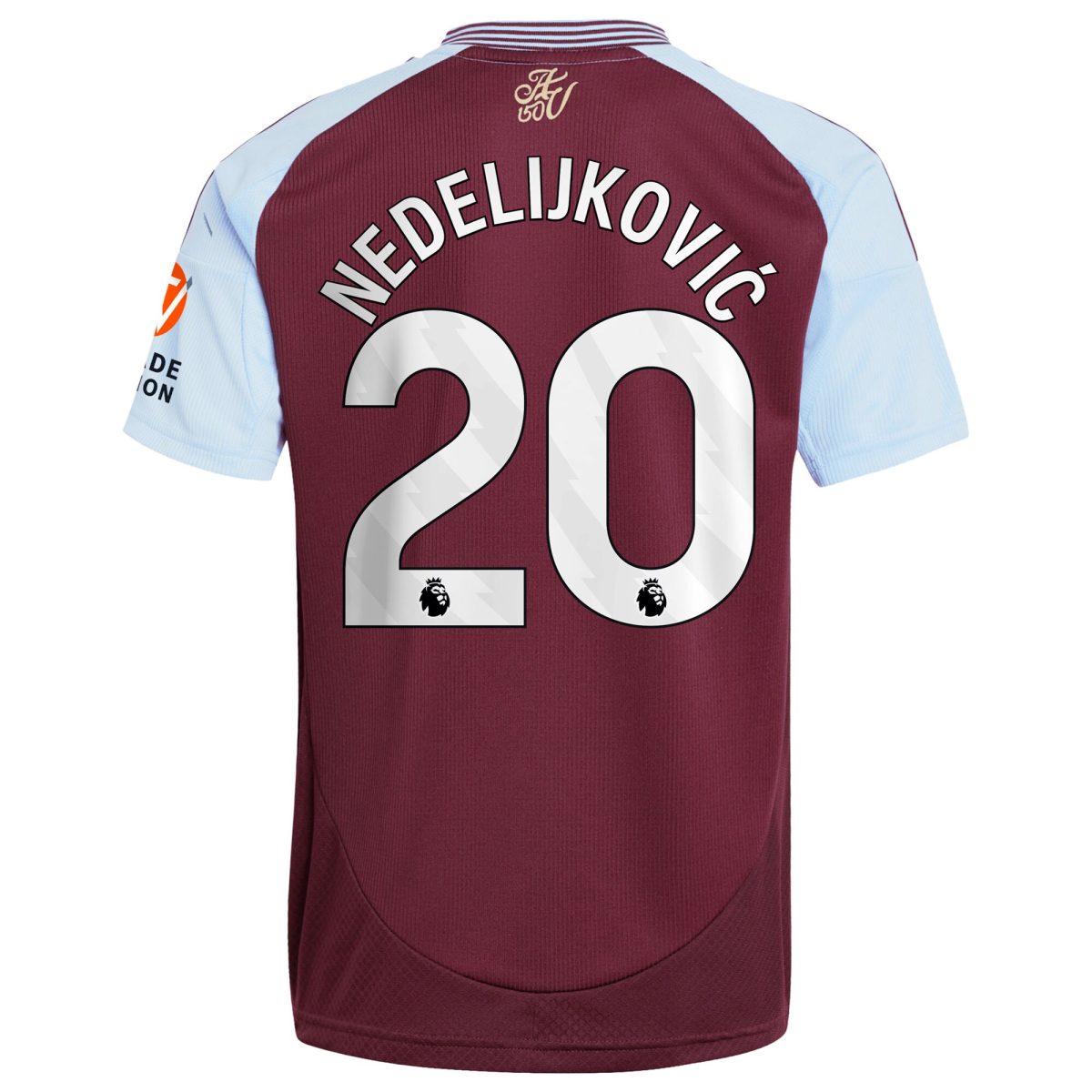 aston villa adidas home shirt 2024-25 with nedeljković 20 printing Collection | Aston Villa Football Kits and Shirts