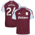 aston villa adidas home shirt 2024-25 with onana 24 printing Collection | Aston Villa Football Kits and Shirts