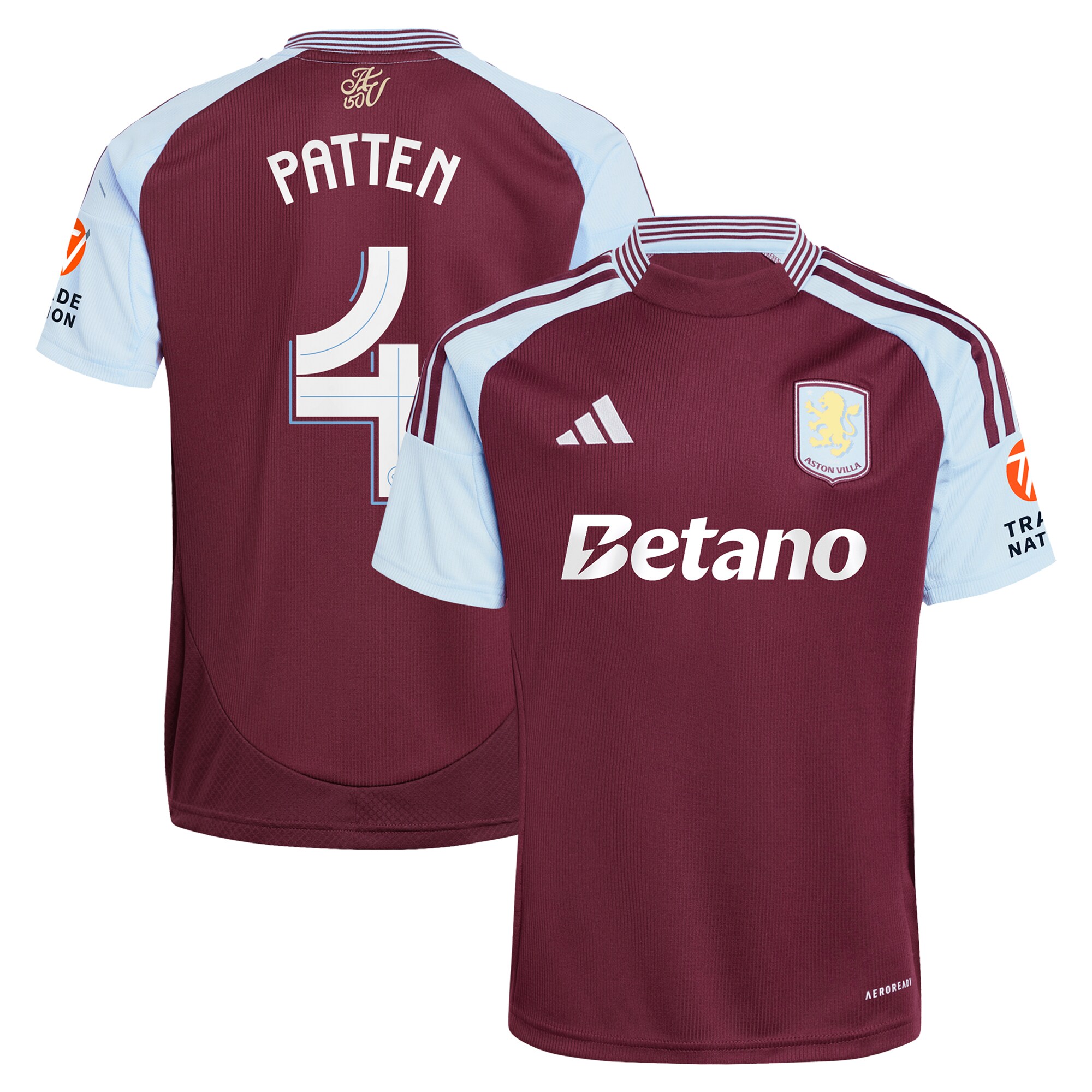 aston villa adidas home shirt 2024-25 with patten 4 cup printing Collection | Aston Villa Football Kits and Shirts