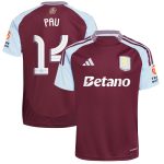 aston villa adidas home shirt 2024-25 with pau 14 cup printing Collection | Aston Villa Football Kits and Shirts