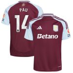 aston villa adidas home shirt 2024-25 with pau 14 printing Collection | Aston Villa Football Kits and Shirts