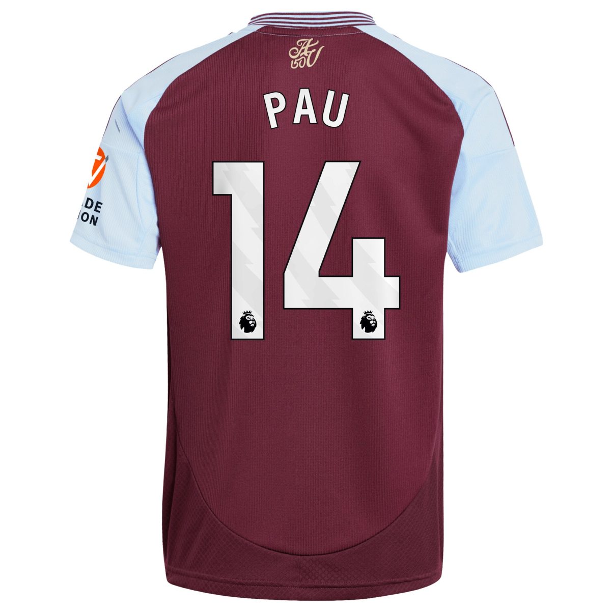aston villa adidas home shirt 2024-25 with pau 14 printing Collection | Aston Villa Football Kits and Shirts