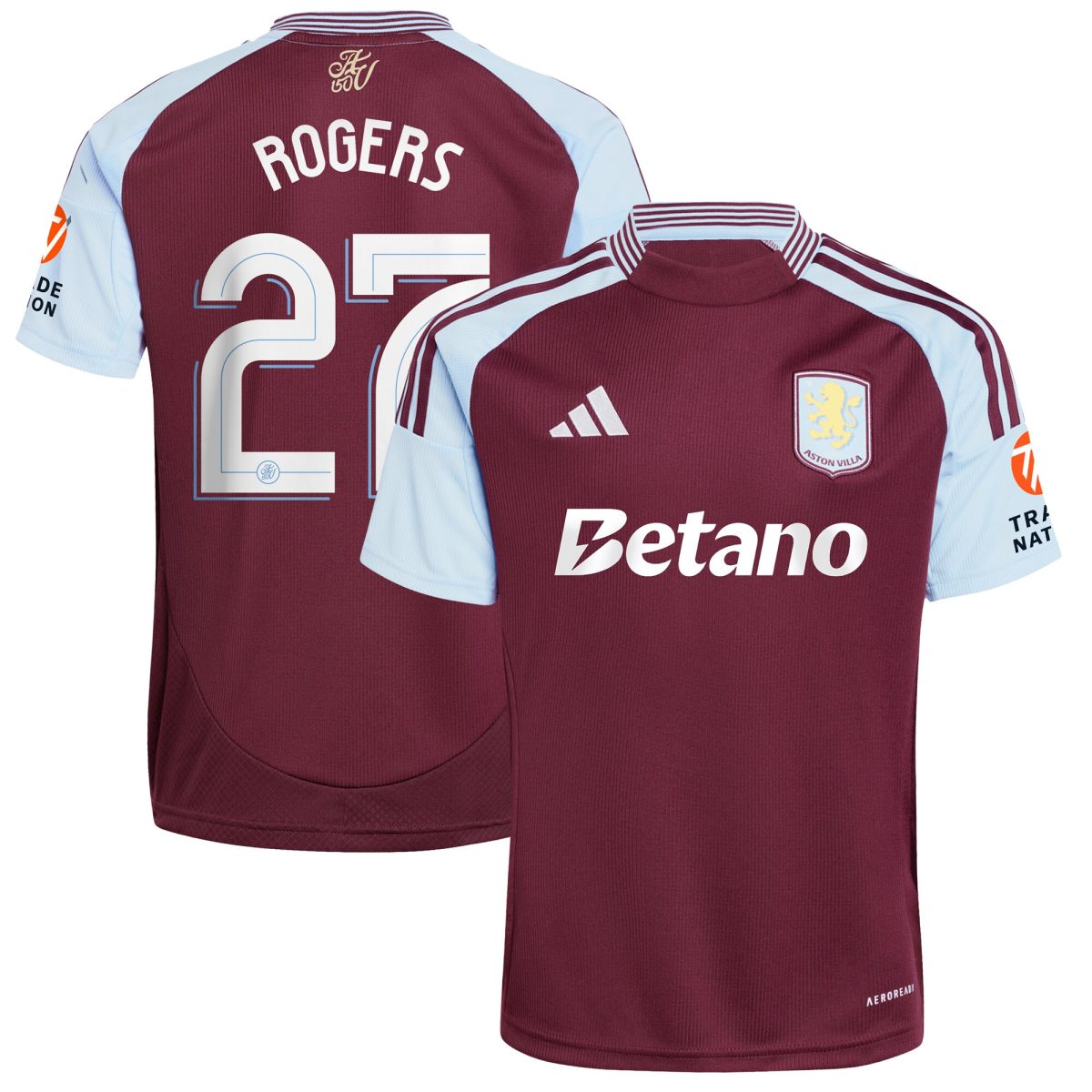 aston villa adidas home shirt 2024-25 with rogers 27 cup printing Collection | Aston Villa Football Kits and Shirts
