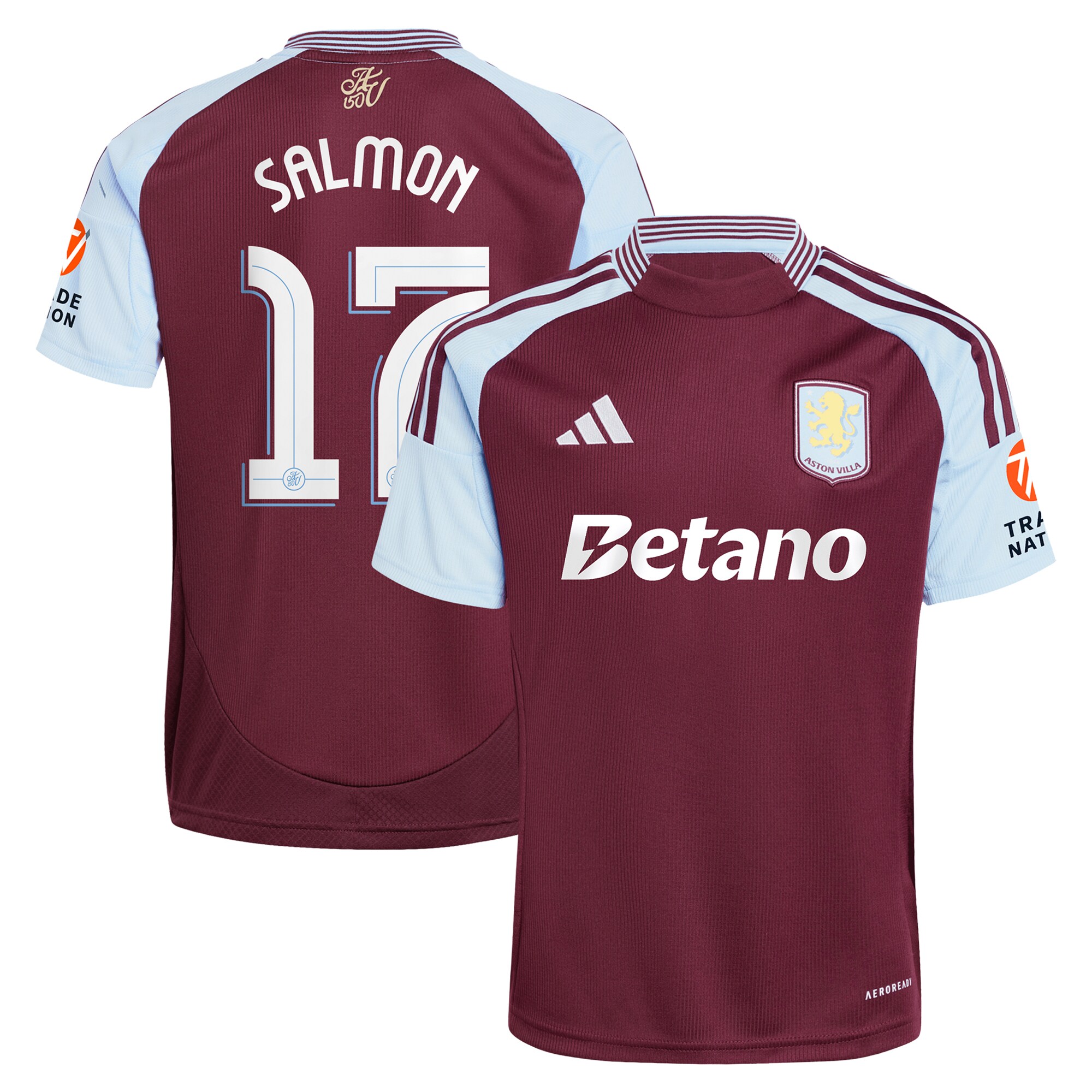 aston villa adidas home shirt 2024-25 with salmon 17 cup printing Collection | Aston Villa Football Kits and Shirts