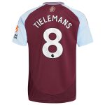 aston villa adidas home shirt 2024-25 with tielemans 8 printing Collection | Aston Villa Football Kits and Shirts