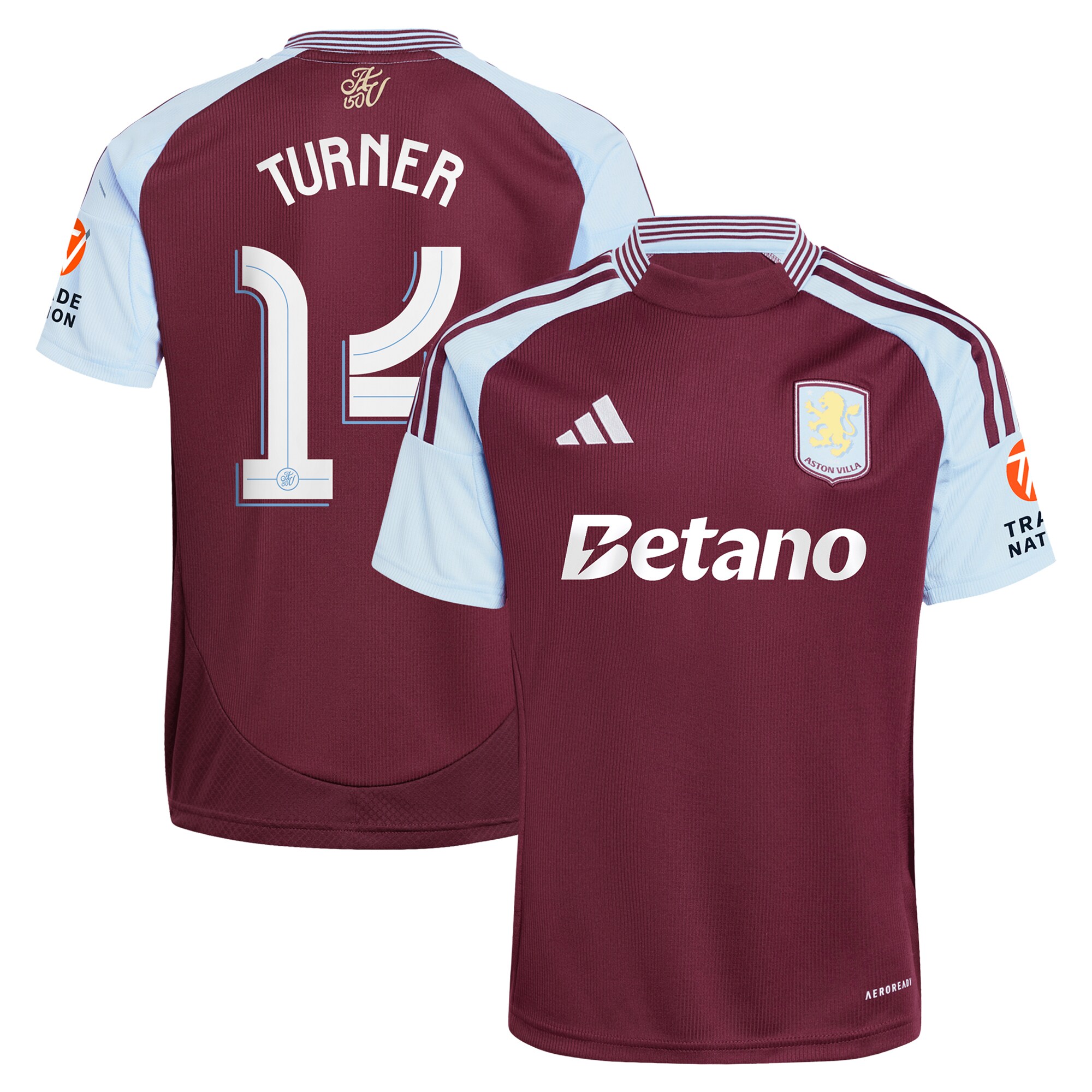 aston villa adidas home shirt 2024-25 with turner 14 cup printing Collection | Aston Villa Football Kits and Shirts