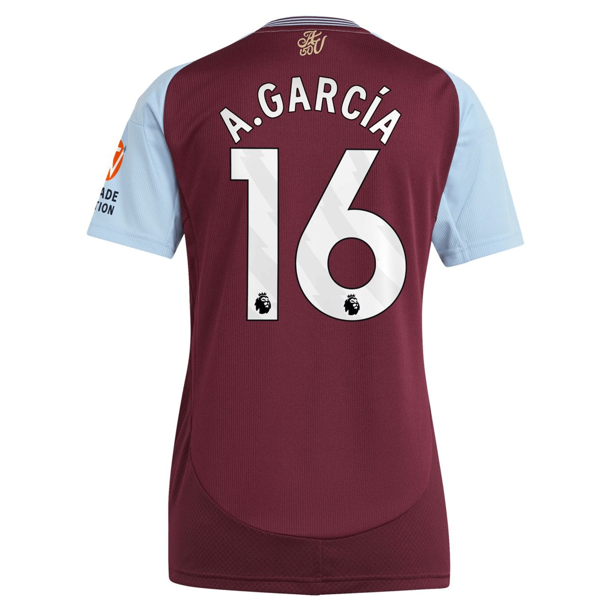 aston villa adidas home shirt 2024-25 – womens with a.garcía 16 printing Collection | Aston Villa Football Kits and Shirts