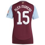 aston villa adidas home shirt 2024-25 – womens with alex moreno 15 cup printing Collection | Aston Villa Football Kits and Shirts