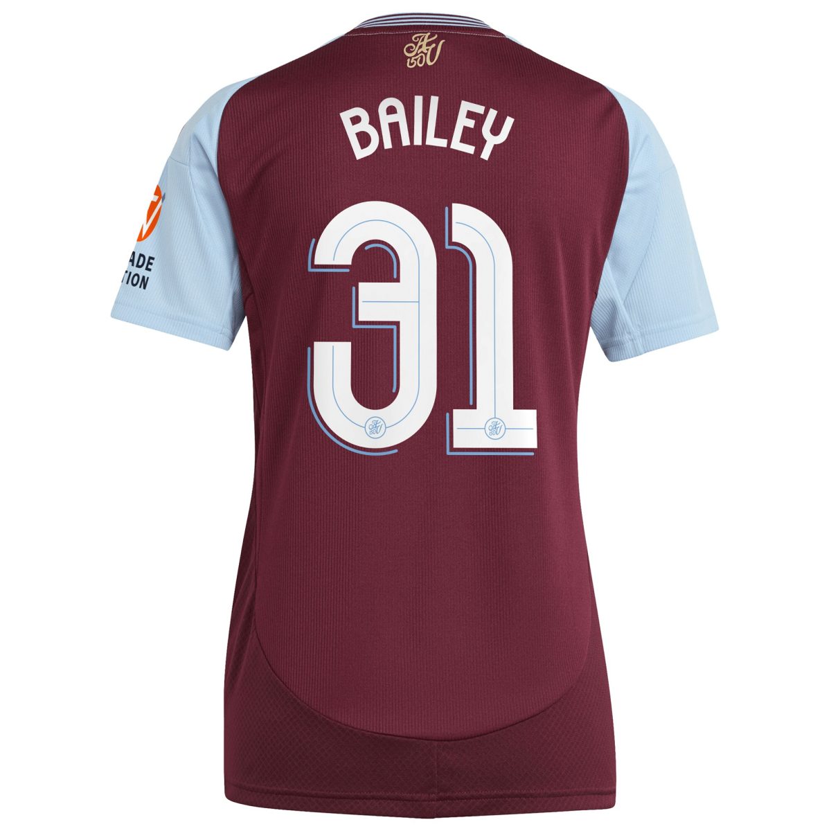aston villa adidas home shirt 2024-25 – womens with bailey 31 cup printing Collection | Aston Villa Football Kits and Shirts