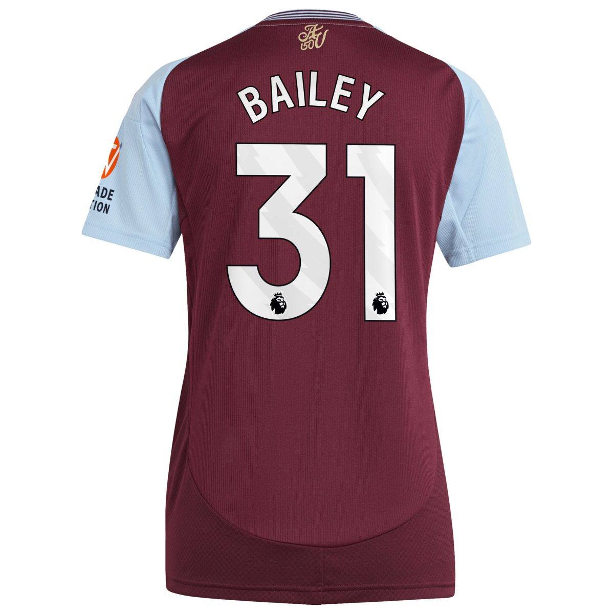 aston villa adidas home shirt 2024-25 – womens with bailey 31 printing Collection | Aston Villa Football Kits and Shirts