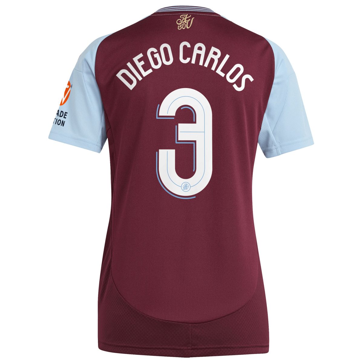 aston villa adidas home shirt 2024-25 – womens with diego carlos 3 cup printing Collection | Aston Villa Football Kits and Shirts