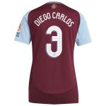 aston villa adidas home shirt 2024-25 – womens with diego carlos 3 cup printing Collection | Aston Villa Football Kits and Shirts