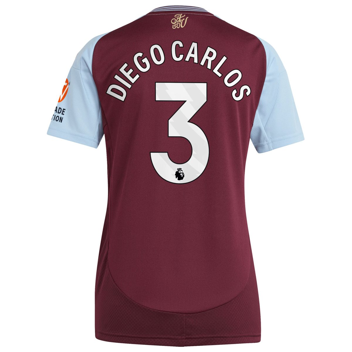 aston villa adidas home shirt 2024-25 – womens with diego carlos 3 printing Collection | Aston Villa Football Kits and Shirts