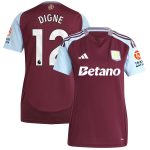 aston villa adidas home shirt 2024-25 – womens with digne 12 printing Collection | Aston Villa Football Kits and Shirts