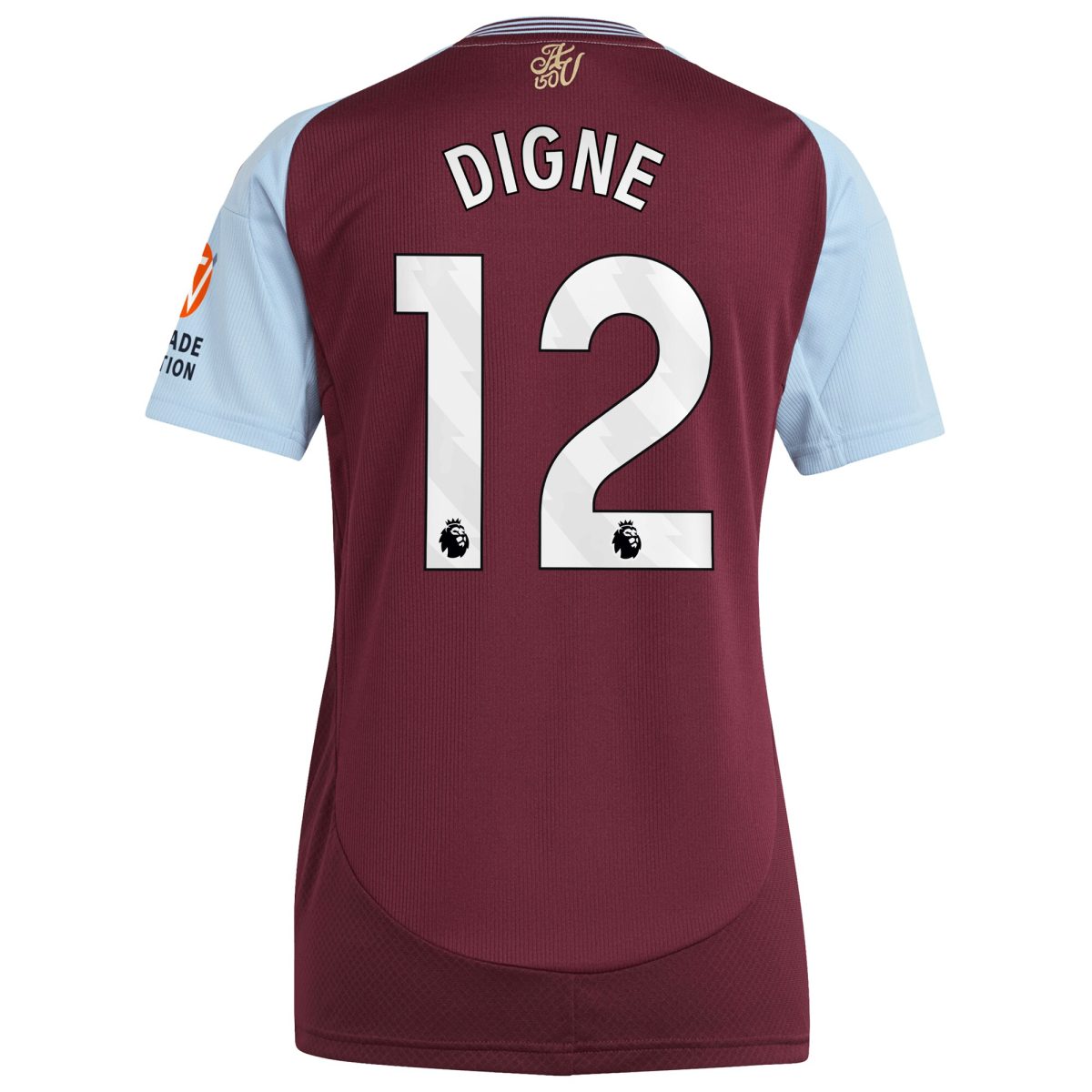 aston villa adidas home shirt 2024-25 – womens with digne 12 printing Collection | Aston Villa Football Kits and Shirts
