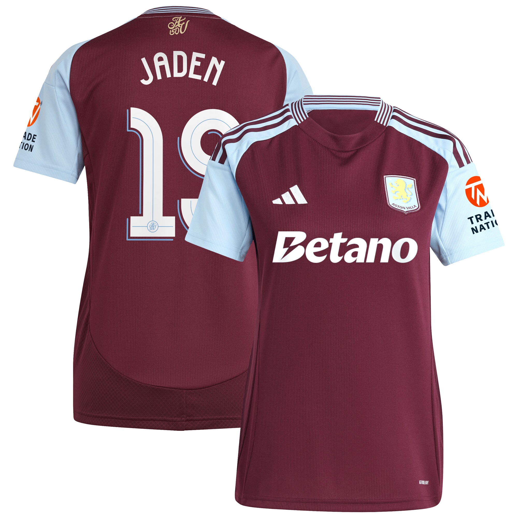 aston villa adidas home shirt 2024-25 – womens with jaden 19 cup printing Collection | Aston Villa Football Kits and Shirts