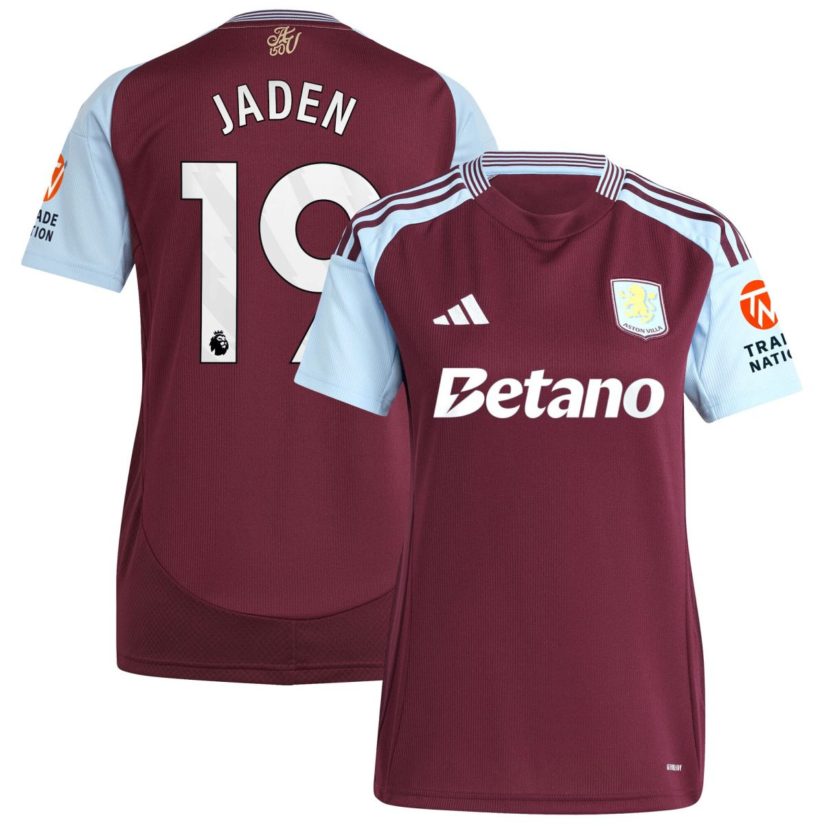 aston villa adidas home shirt 2024-25 – womens with jaden 19 printing Collection | Aston Villa Football Kits and Shirts